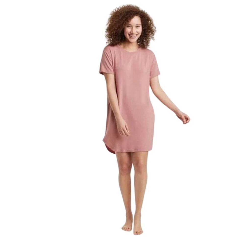 STARS ABOVE Sleepwear Gown NWT $20 Short Sleeve Pinkish Size XL